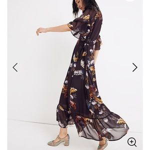 Madewell Ruffle-Sleeve Wrap Dress size Medium